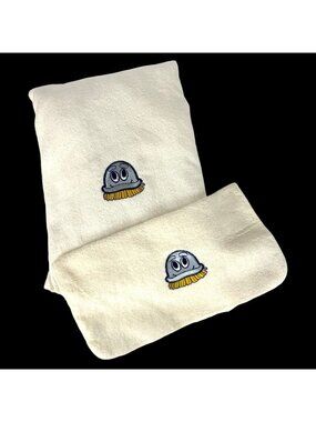 Scrubbing Bubbles Bath Towel & Washcloth Set 1978 Avanti Grand Prix Promo Cotton